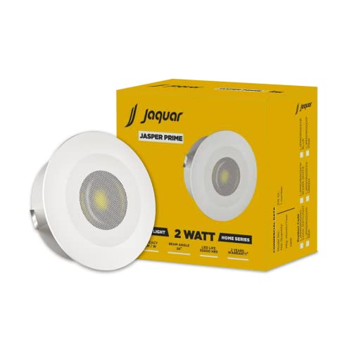 Jaquar Plastic Jasper Prime 2W Led Light Spotlight | Spot Light For Home Ceiling | Green Spot Light (Pack Of 1)