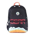 Gear Galaxy Expedition 30L Medium Water Resistant School Bag/Kids Bag/Casual Standard 5 Compartment Backpack/Daypack/College Bag For Boys/Girls/Men/Women (Black)