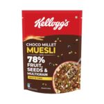 Kellogg’S Choco Millet Muesli With 78% Fruit, Seeds & Multigrain 400G | High In Fibre| Breakfast Cereal