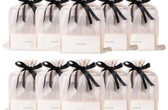 Kimirica Gift Set “Nothing But Love Duo” Potli For Family & Friends | Corporate Return Gifts For Men & Women | Romantic Notes Of Gardenia And Night Blooming Jasmine Shower Gel, Body Lotion With Loofah Inside (Pack Of 10)