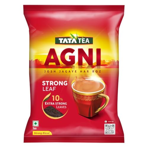 Tata Tea Agni 1Kg, Strong Chai With 10% Extra Strong Leaves, Black Tea