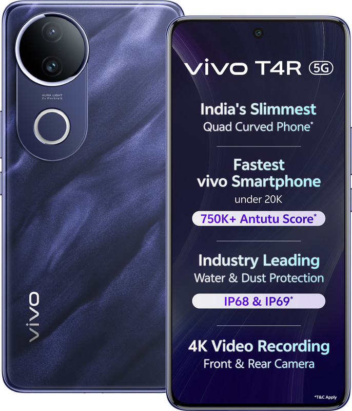 Vivo T4R 5G (Twilight Blue, 256 Gb)(8 Gb Ram)