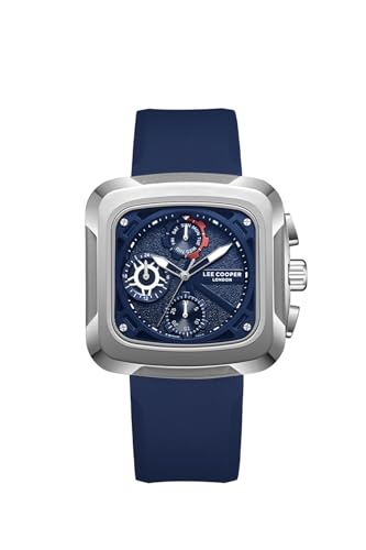 Lee Cooper Multifunction Blue Square Dial Men’S Watch – Lc08012.399