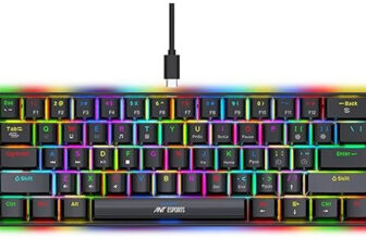 Ant Esports Mk 1300 Wired Usb Tenkeyless Gaming Keyboard Compatible With Desktop(Black)