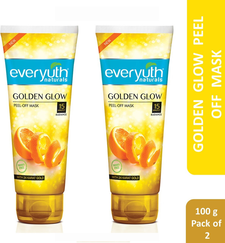 Everyuth Naturals Golden Glow Peel-Off Mask For Instant Glow24K Gold And Orange Peel Extract.(200 G)