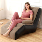 Abgrow Leatherette 2 Seater Inflatable Sofa(Color – Brown, Pre-Assembled)