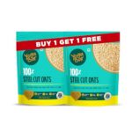 Yogabar Steel Cut Oats 750G(Pack Of 2)| 100% Whole Grain, Gluten-Free, High Fiber, Non-Gmo, Protein-Rich, No Sugar Added