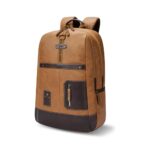 Gear Classic 6 18″/31L Antitheft Large Faux Leather Water Resistant Laptop Backpack/Laptop Backpack/Casual Backpack/Daypack/Travel Backpack/College Bag For Men/Women(Tan-Brown)