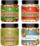 Nature Purify Dry Fruit Combo (Almond + Cashew + Raisins + Apricot) – 200Gm Each Almonds, Cashews, Raisins, Apricots(4 X 200 G)