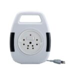 Anchor By Panasonic 6A 2 Pin Flex Box With Indicator & Handle | 8 Mtr Extension Flex Box For Home, Office (5219)