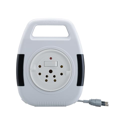 Anchor By Panasonic 6A 2 Pin Flex Box With Indicator & Handle | 8 Mtr Extension Flex Box For Home, Office (5219)