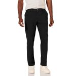 Amazon Essentials Men’S Slim-Fit Casual Stretch Chino Pant, Black, 30W X 32L