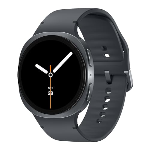Samsung Galaxy Watch8 (40Mm, Bluetooth, Graphite) With 3Nm Processor | Dual Gps | Sapphire Glass & Armor Aluminum | 5Atm & Ip68 | Bp, Ecg, Ihrn & Vascular Load Monitoring | Anti-Oxidant Index