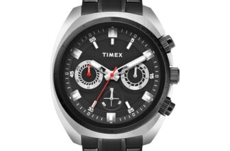 Timex Black Round Dial Analog Men’S Watch – Tweg28202