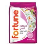 Fortune Rozana Gold Basmati Rice 1Kg | Cooked Grain Upto 15 Mm | Fluffy, Non-Sticky Rice | Everyday Basmati Rice