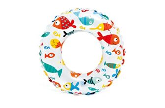Intex 59241-1 Lively Print Swim Ring, Blue