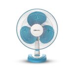Bajaj Frore Neo Table Fan 400 Mm | Table Fans For Home & Office |Aerodynamically Balanced Blades| 100% Coppermotor| Highair Delivery|3-Speed Control| 2-Yr Warranty 【Blue】