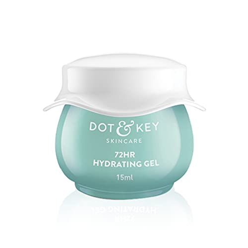 Dot & Key 72Hr Hydrating Gel + Probiotics Moisturizer For Face | With Hyaluronic Acid, Kombucha & Rice Water | Lightweight Gel Moisturizer | For Dull, Tired & Uneven Skin Tone I For All Skin Types | 15Ml