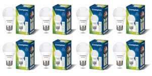 Crompton Dyna Ray 7W Round E27 Led Cool Day Light Pack Of 8