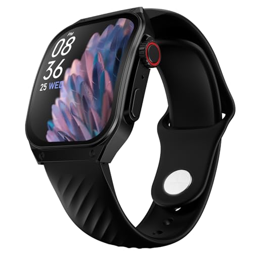 Fire-Boltt Arc 49.8Mm (1.96 Inch) Amoled Always On Curved Display Smart Watch, Bluetooth Calling, Wireless Charging, 100+ Sports Modes, Water-Resistant 100+ Cloud Watch Faces (Black)