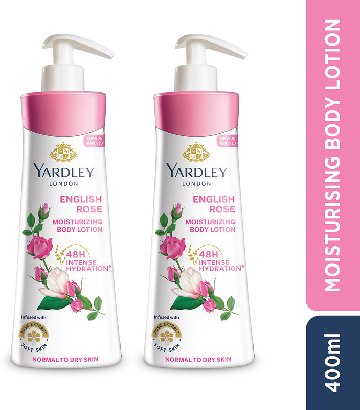 Yardley London By Wipro English Rose Moisturizing Hand & Body Lotion With Rose & Geranium Oil(800 Ml)