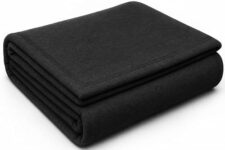 Homekart Premium Acrylic-Wool Single Bed Blanket – Ultra Warm Winter Blanket For Home & Travel | Soft, Heavyweight, Durable & Fade Resistant (Black, 150 X 220 Cm, Weight – 1 Kg) Pack Of 3