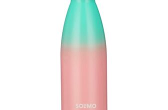 Amazon Brand – Solimo Stainless Steel Insulated Cola Dual Colour Bottle (500Ml) | Superior Durability | 100% Food-Safe | Leak Proof | Bpa-Free Cap (Green & Pink)