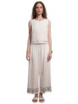Vishudh Women Regular Fit Round Neck Co-Ord Set Vvcs000057 White M