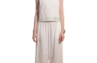 Vishudh Women Regular Fit Round Neck Co-Ord Set Vvcs000057 White M