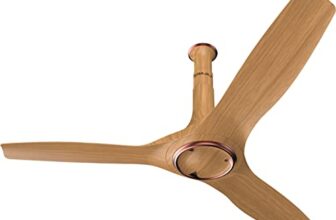 Bajaj Adonis Air 1200Mm (48″) Ceiling Fans For Home | Bee 1-Star Rated Energy Efficient Ceiling Fan | Aerodynamically Designed Blades | Adjustable Canopy | 2-Yrs Warranty 【Cherry Wood & Copper】