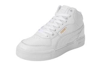 Puma , Unisex-Adult, Ca Pro Mid, White-Team Gold, Sneaker, 6Uk, (40255501)