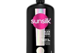 Sunsilk Stunning Black Shine Shampoo 1 L|| With Amla + Oil & Pearl Protein|| Gives Shiny|| Moisturised And Fuller Hair – Paraben Free