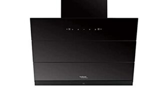 Hindware Smart Appliances | Skyla 75 Cm Chimney | 1350 Cmh | Auto Clean | Slant Design | Filterless | Touch Control, Motion Sensor | 10 Yrs Warranty On Motor & 2 Yrs On Product (Black)