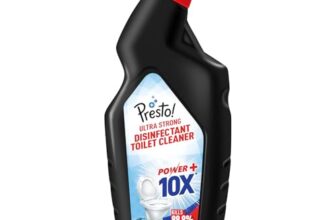 Amazon Brand – Presto! Ultra Strong Disinfectant Toilet Cleaner 1L | Ocean Mist