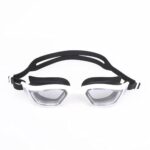 Nivia Visionz Swimming Goggles For Adults, Anti Fog Goggles For Men, Polycarbonate Clear Glass, Silicon Strap, Uv Protection, Comfort Fit, Training Swim Goggles For Men & Women – Black/White