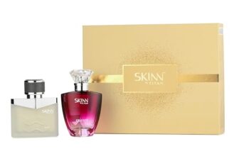Skinn By Titan Raw And Celeste Perfumes For Men And Women, 50Ml (Pack Of 2)