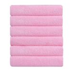 Bathla Spic & Span Multi Purpose Micro Fiber Cleaning Cloth – 340 Gsm: 30Cmx30Cm (Pack Of 6 – Pink)