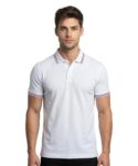 Awg All Weather Gear Cotton Polo T-Shirt | Half Sleeve Plain-Regular Fit | Soft Breathable Solid Tee | Collar Tshirts | Casual & Office Wear | Comfortable Everyday Cotton Polo | Mens Tshirts White