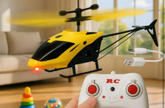 Joymax Rc Gravity Helicopter Toy With Dual Led Lights | Hand Sensor Flying Toy For Kids(Multicolor)