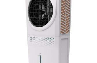 Crompton Ozone Neo Desert Air Cooler 95L| High Density Honeycomb Pad For Cooling Retention| Water Level Indicator| 4 Way Air Deflection & Auto Swing | Everlast Pump