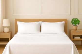 Symbol Premium 100% Pure Cotton Soft Bedsheet For Double Bed – King Size (108X108 Inches) With 2 Pillow Covers (27X17 Inches) | 400 Threadcount