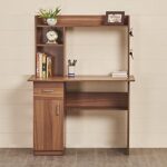 Home Centre Quadro Nxt Study Engineered Wood Desk With Flap – Walnut Finish