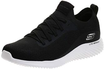 Skechers Mens Bounder-Mirkle Black/White Casual Shoe – 6 Uk (52595)