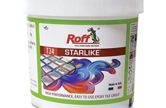 Roff Starlike [1 Kg Steel Grey] 2 Component | High Performance Epoxy Grout With Patented Quartz Technology