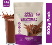 Open Secret 0.5 Kg India’S 1St Whey+ Protein Powder – Complete Protein With Whey And Plant Protein Blends(500 G, Chocolate)
