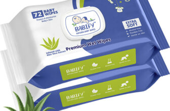 Babify Extra Soft Premium Baby Wipes With Aloe Vera | Rush & Paraben-Free (Pack Of 2)(144 Wipes)