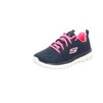 Skechers Women’S Graceful-Get Connected Black/Pink Walking Shoes-3 Uk (36 Eu) (6 Us) (12615-Nvhp)