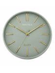 Nautica Luxury Finish Modern Wall Clock With Silent Non-Ticking Quartz Sweep Movement – 1Pc|12 Inch|Decorative Analog Clock For Home, Office, Bedroom, Kitchen & Living Room (Abs)(3D-Solid Matt-Green)