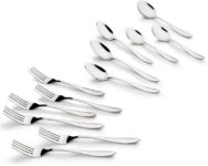 Bergner Essential Plus Passion 6 Dinner Spoon And 6 Dinner Fork, 12 Pcs Stainless Steel Cutlery Set(Pack Of 12)