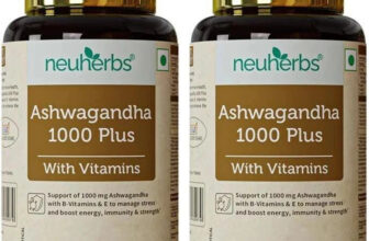 Neuherbs Ashwagandha 1000 Plus – Pure Herbs Extract For General Wellness(2 X 60 Tablets)